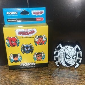 FiGPiN Spider-Man Enamel Pin - Black & White